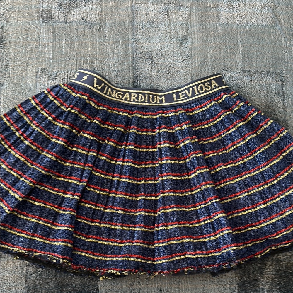 Harry Potter Blue and Red Pleated Mini Skirt